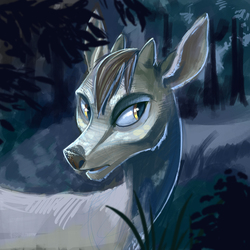 Deer Paint Sketch