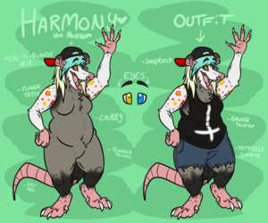 [COMM] Ref Sheet: Harmony the Possum
