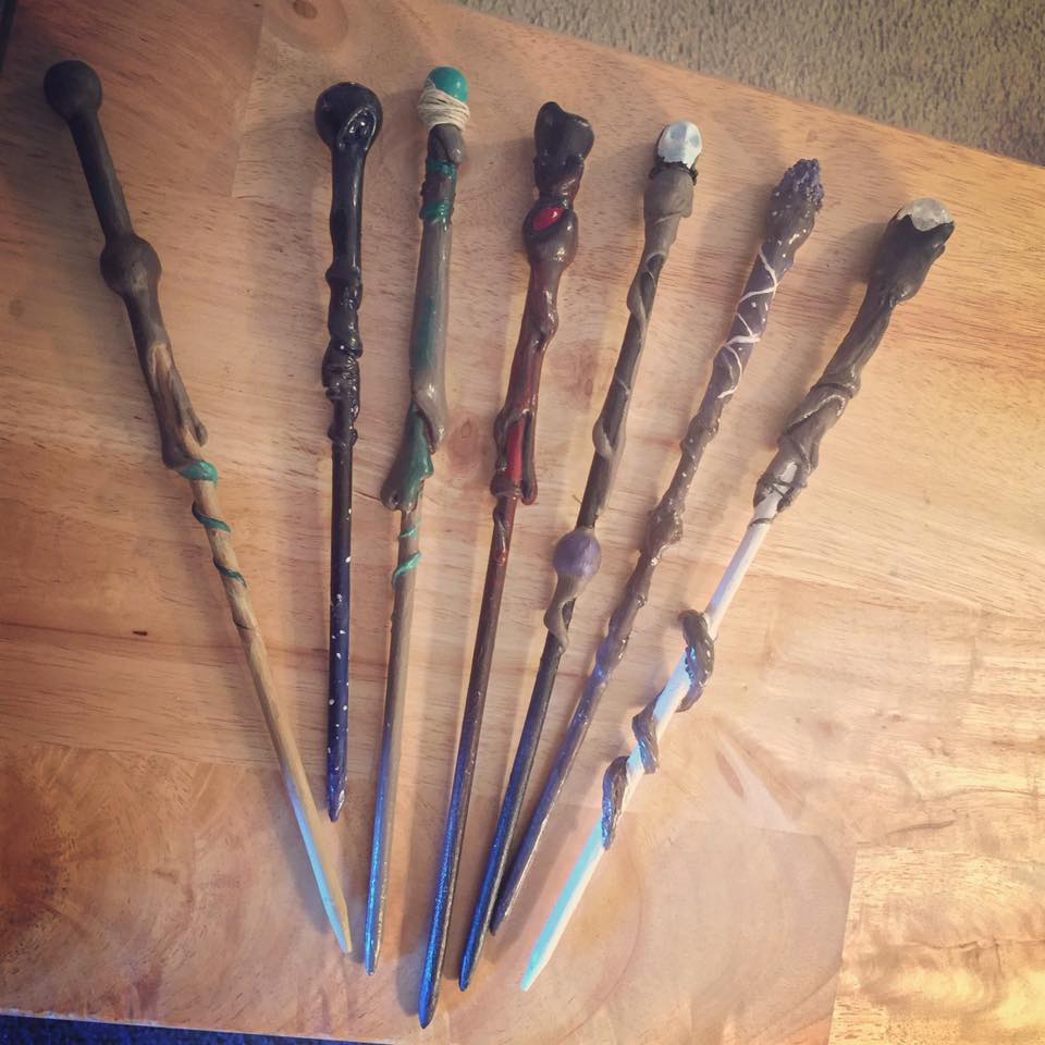 Custom Harry Potter wands group