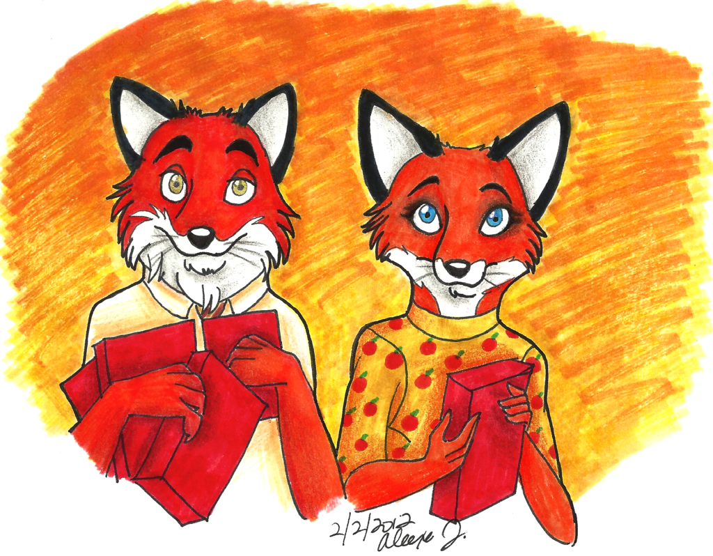 the charming Mr. and Mrs. Fox."Fantastic Mr. Fox" (c) Roald Dahl/...