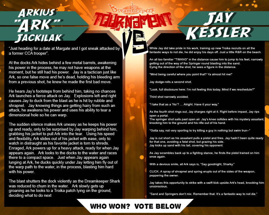 Tournament Match 30:  Ark vs Jay