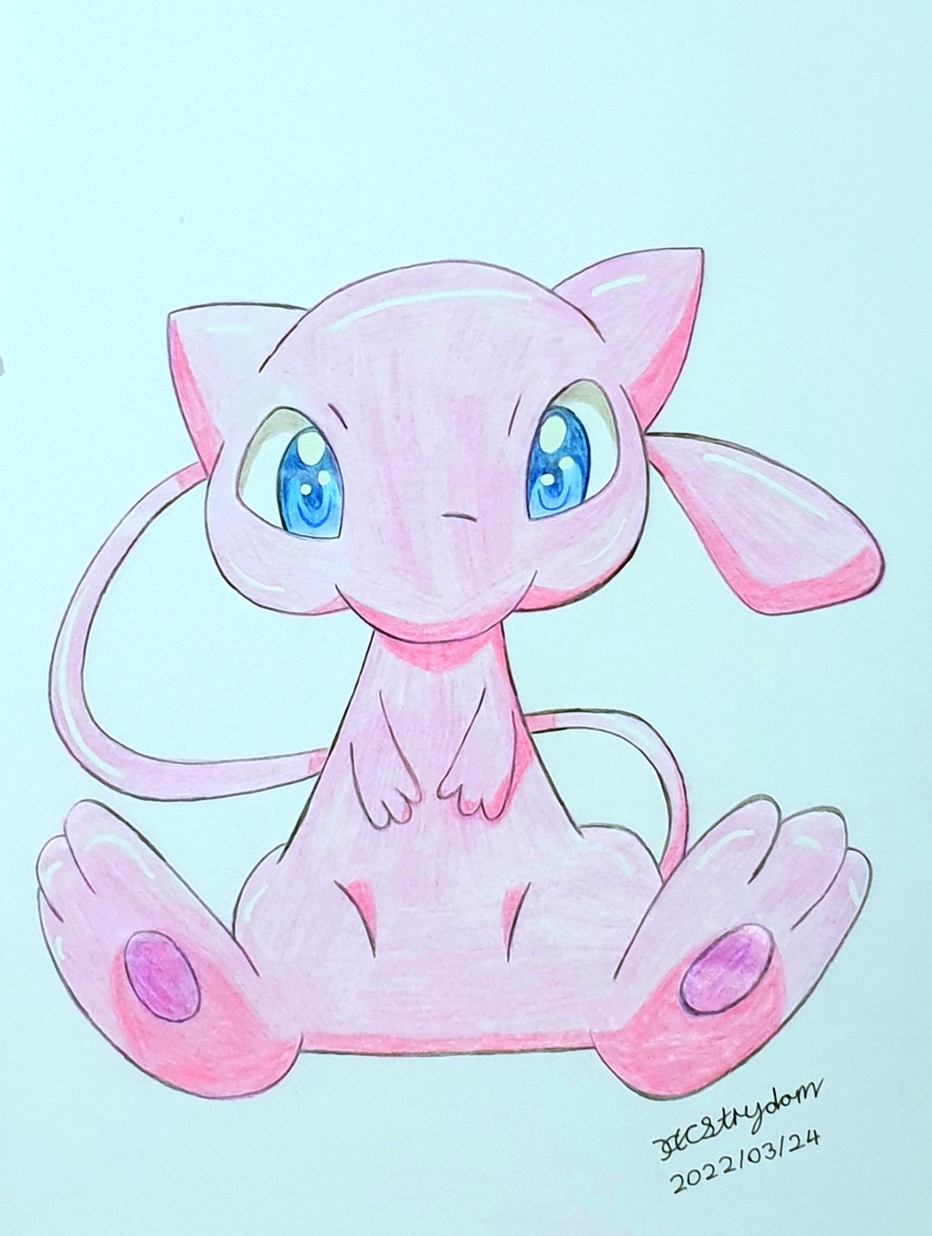 Traditional Doodle - Pokemon Mew!