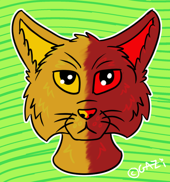 Yellow Cat (Slash) Red Cat