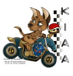 FE Mario Kart Themed Badge- Kiaa