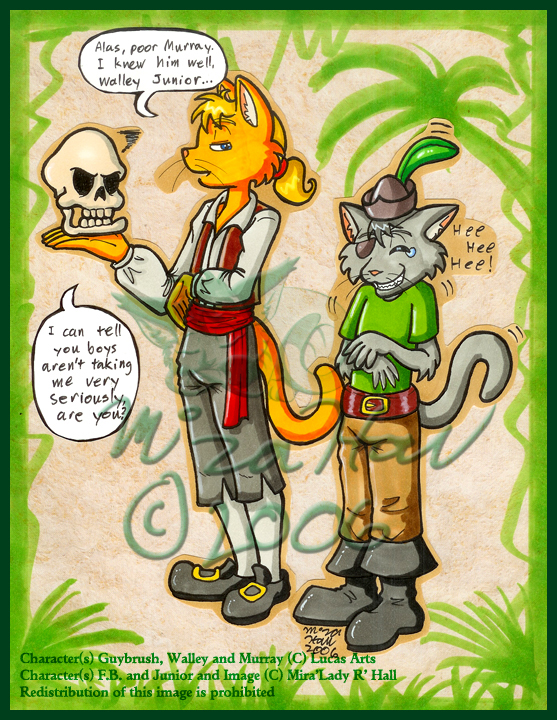 FB and Junion as Monkey Island Characters