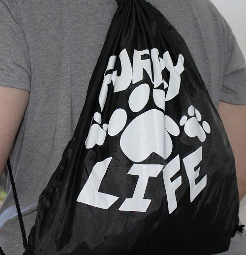 Furry Life Drawstring Backpack Part 2