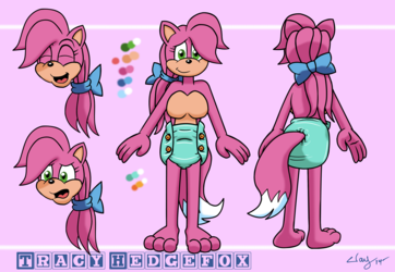 Reference Sheet: Tracy Hedgefox (Diaper)