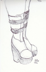 Belted High-Heel Boots