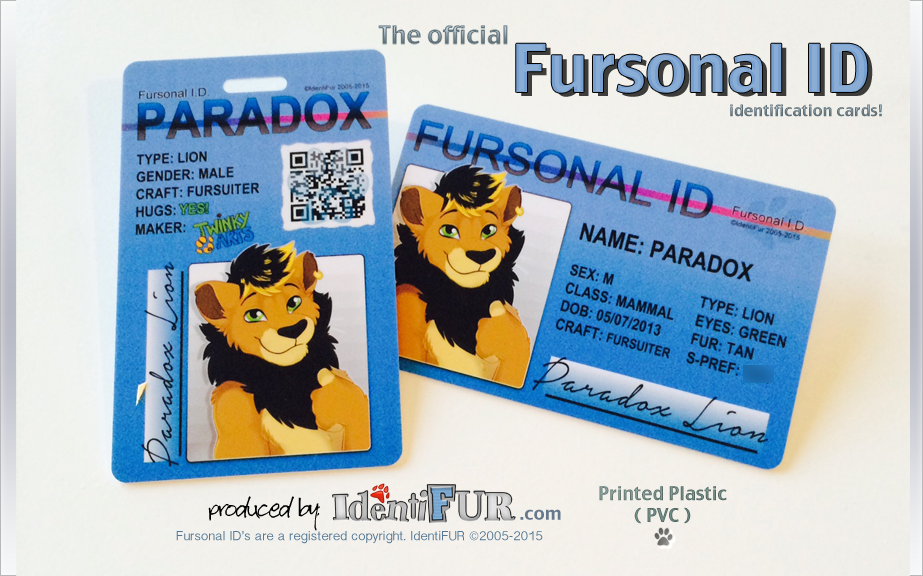 Paradox Fursonal ID ( + ViP Version ) - IdentiFUR