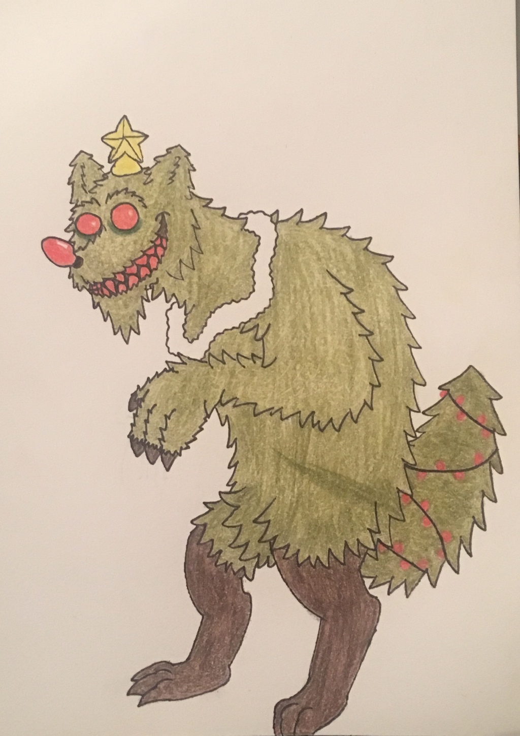 Christmas Tree Werewolf Adopt (SOLD)