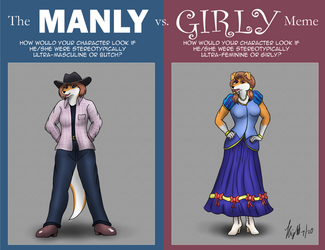 "Manly / Girly Meme" - Super Collie