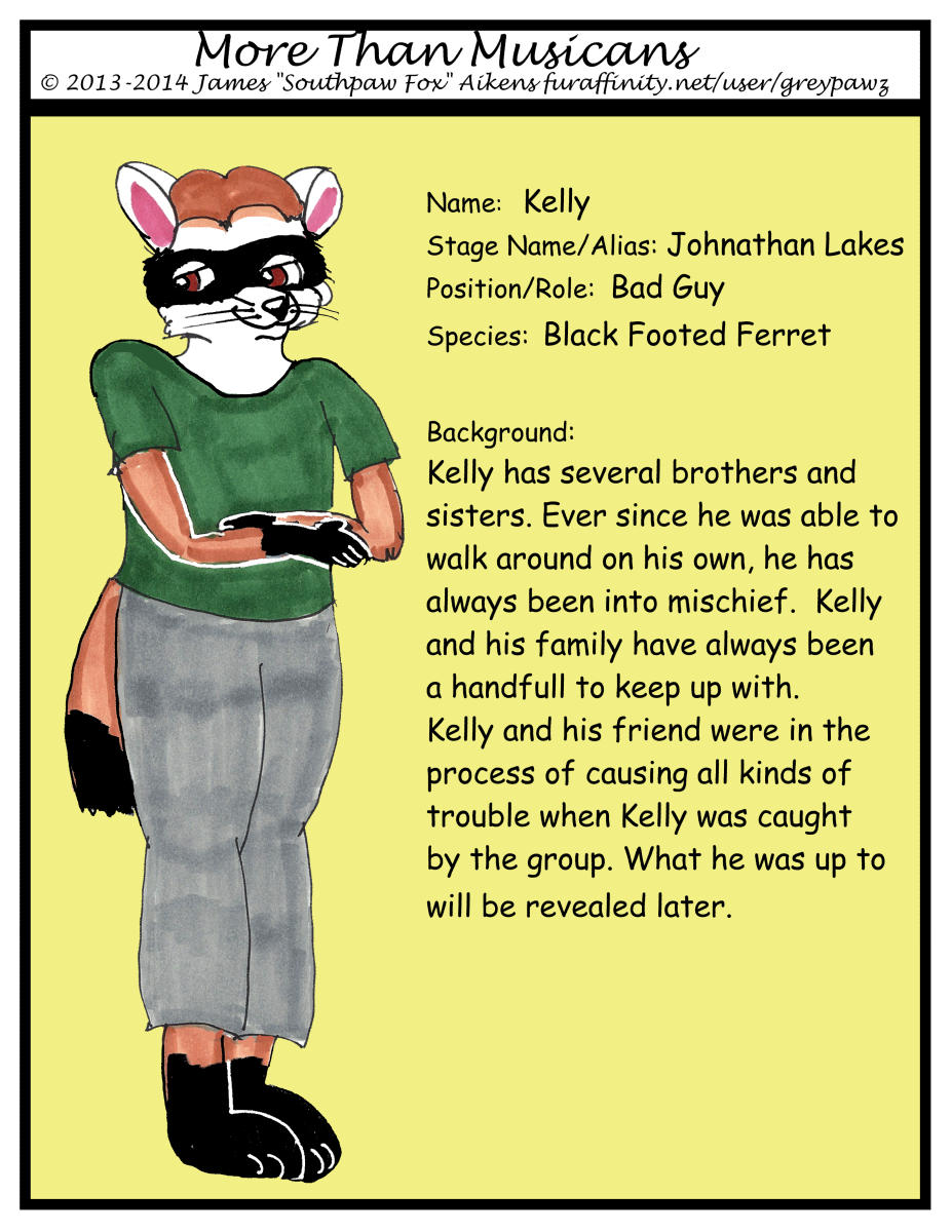 More Than Musicians Character Page: Kelly