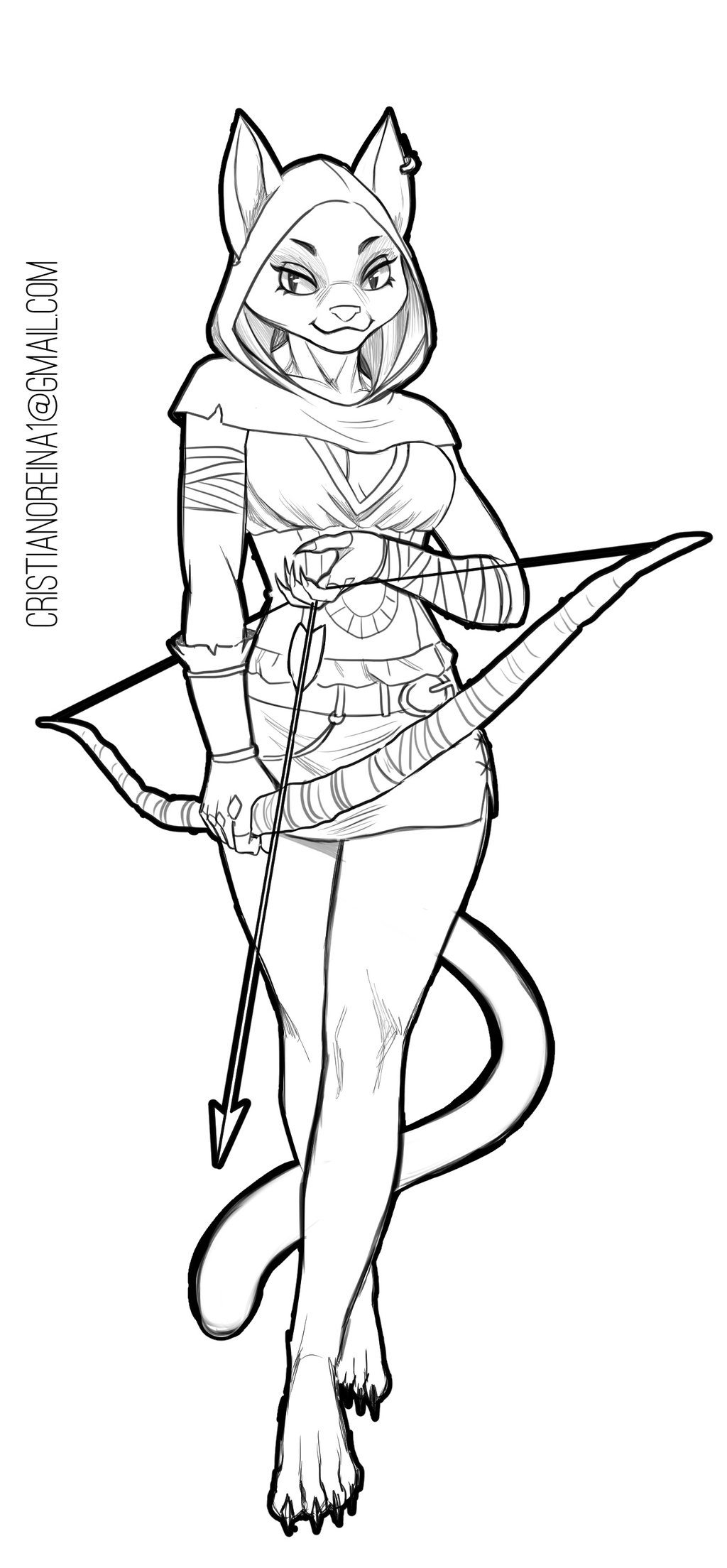 Most recent image: Tabaxi rogue wip