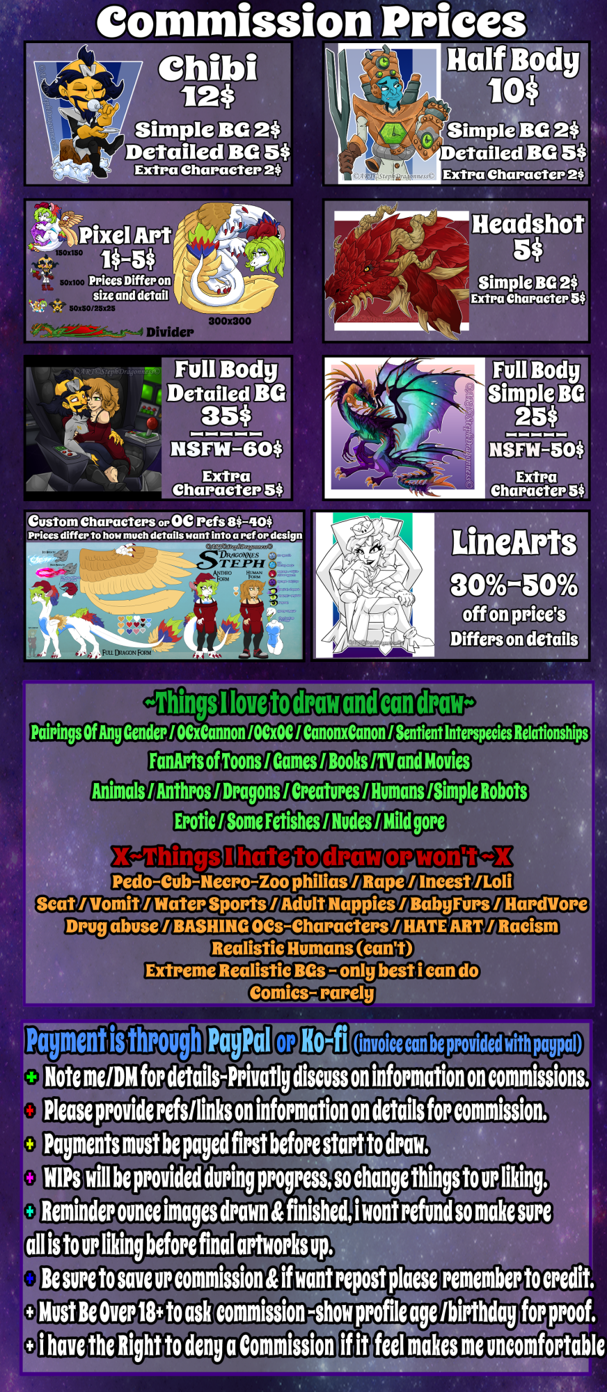 Commission prices- OPEN