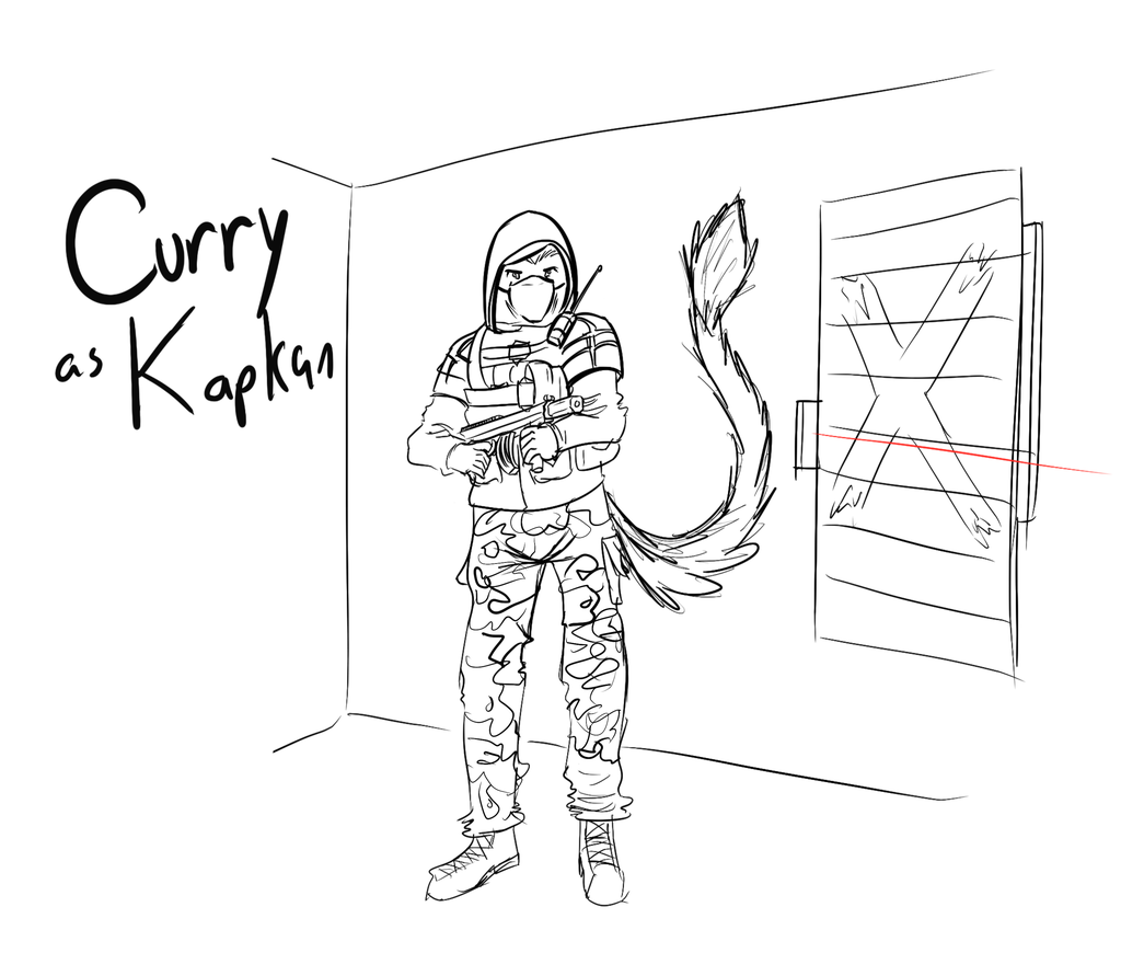 Curry as Kapkan from R6:S! [Doodle]