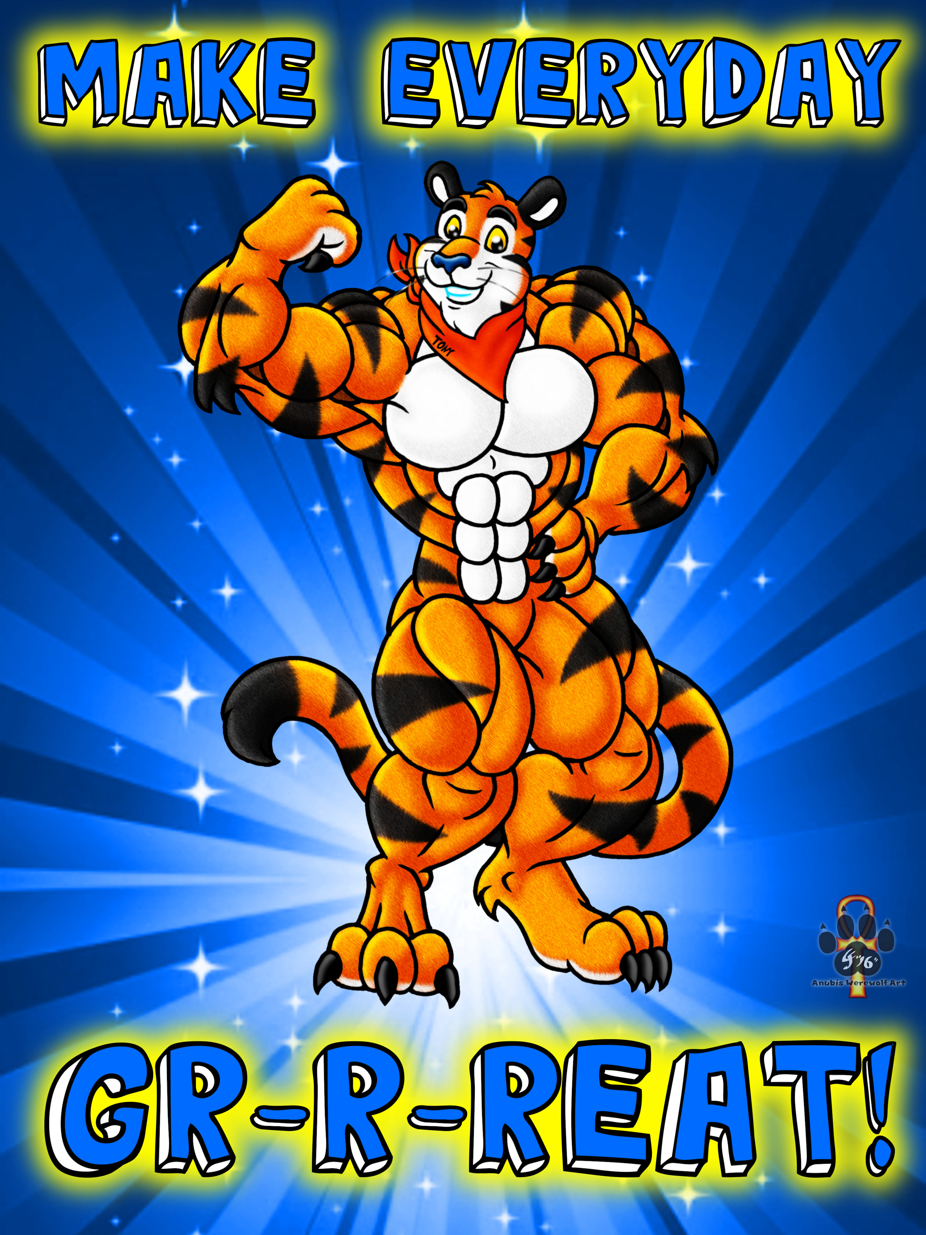 A Message from Tony the Tiger by. anubis_werewolf. 