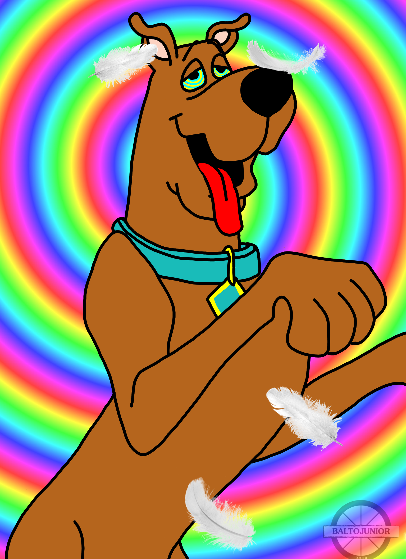 Hypno-Tickled Scooby Doo. 