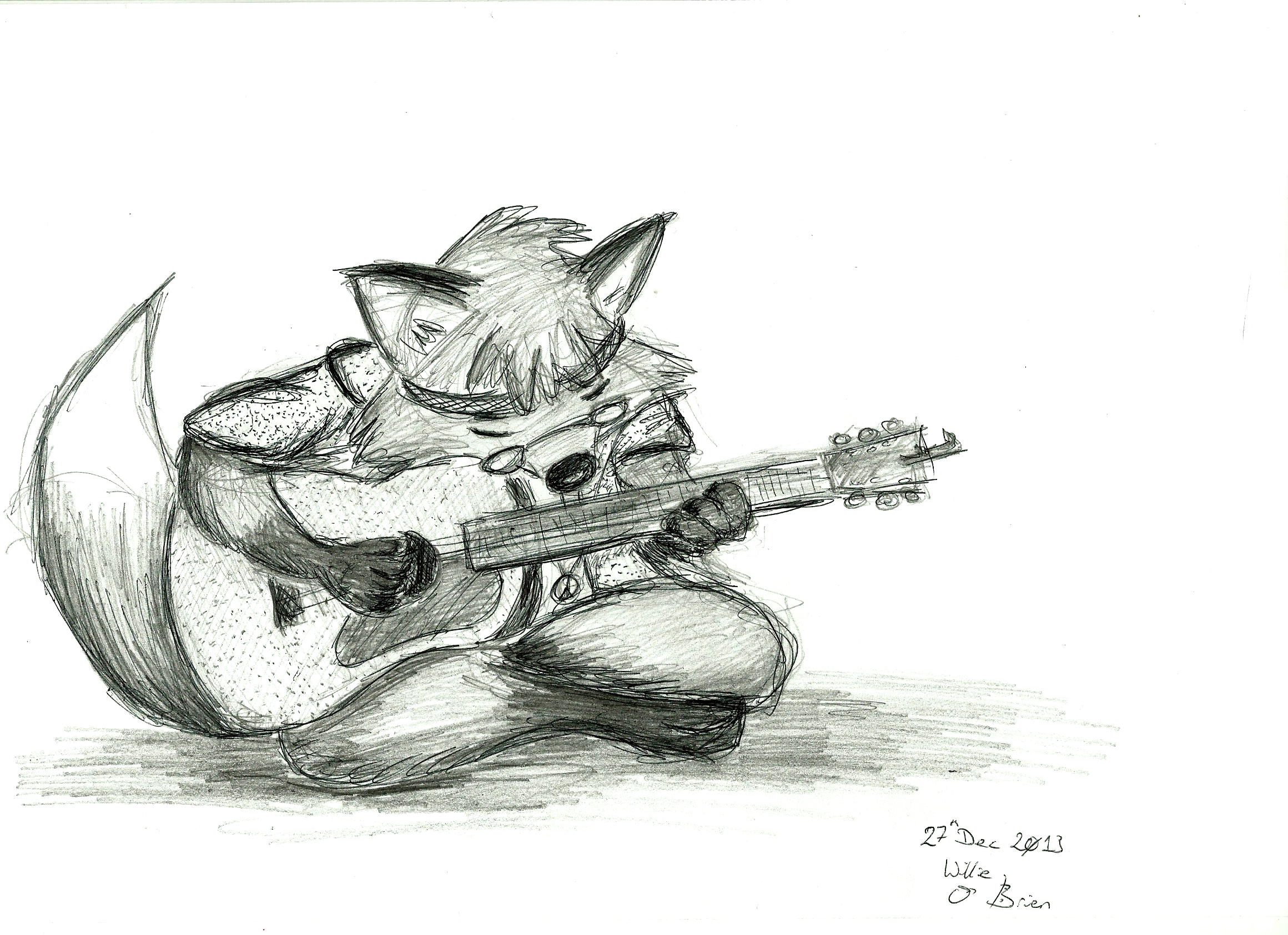 Лисичка с гитарой
