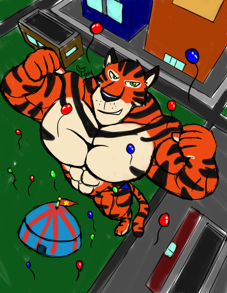 Commission: Big Top Tiger. 