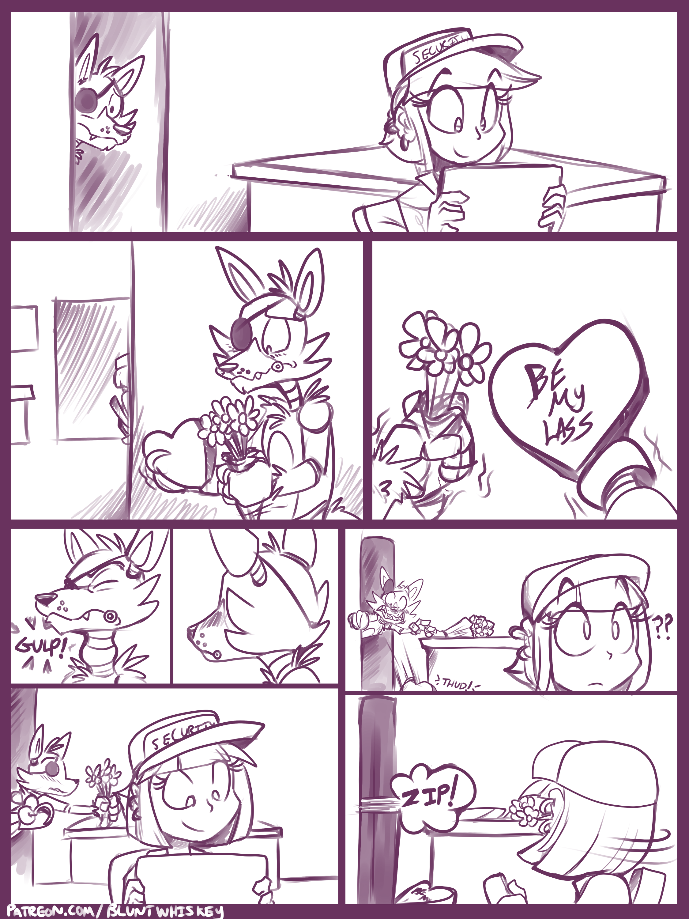 FNAF - Wooing the Security Guard. 