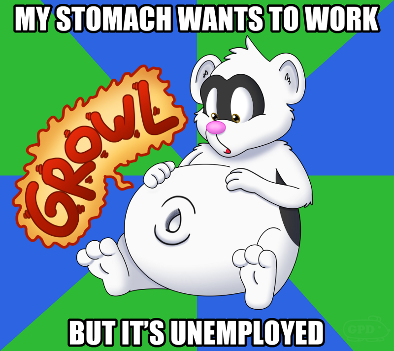 Domino's Stomach Growling Meme. 