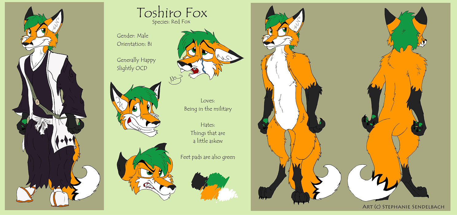 Toshiro Fox Reference Sheet. 