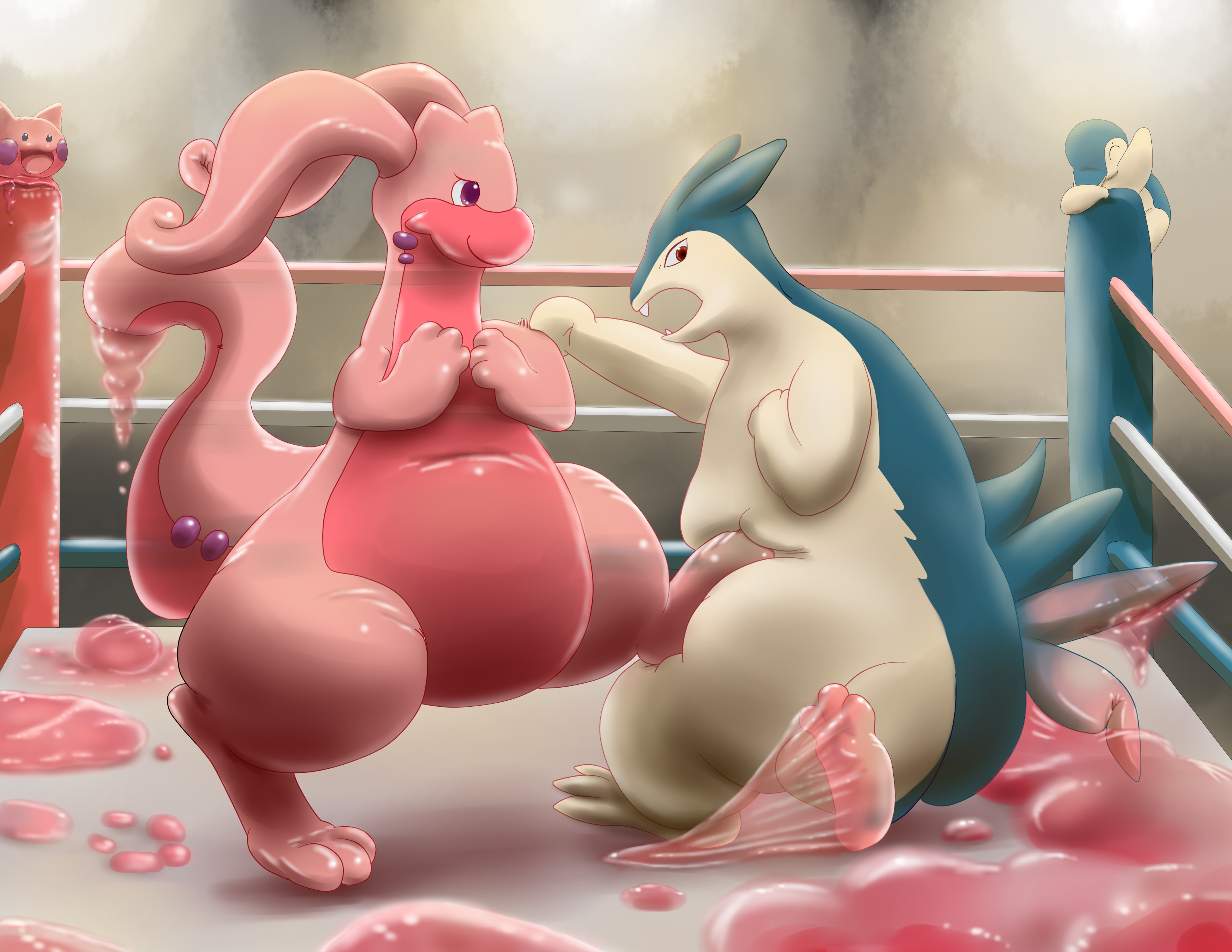 Sparring (Tonight's Match: Pink Mewdra Vs. Typhlosion!) by. 