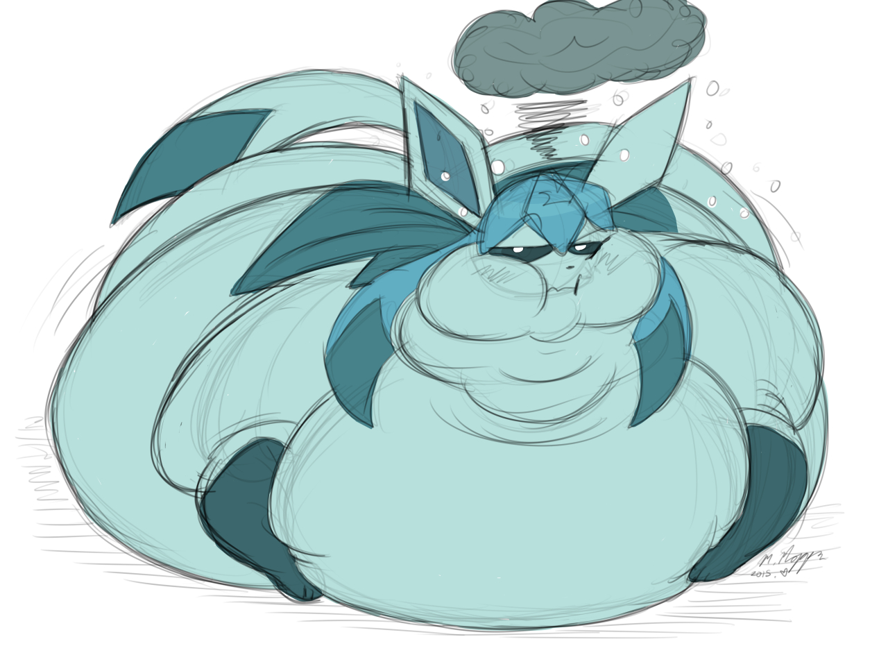 Fat Faces of Eevee: Glaceon. 