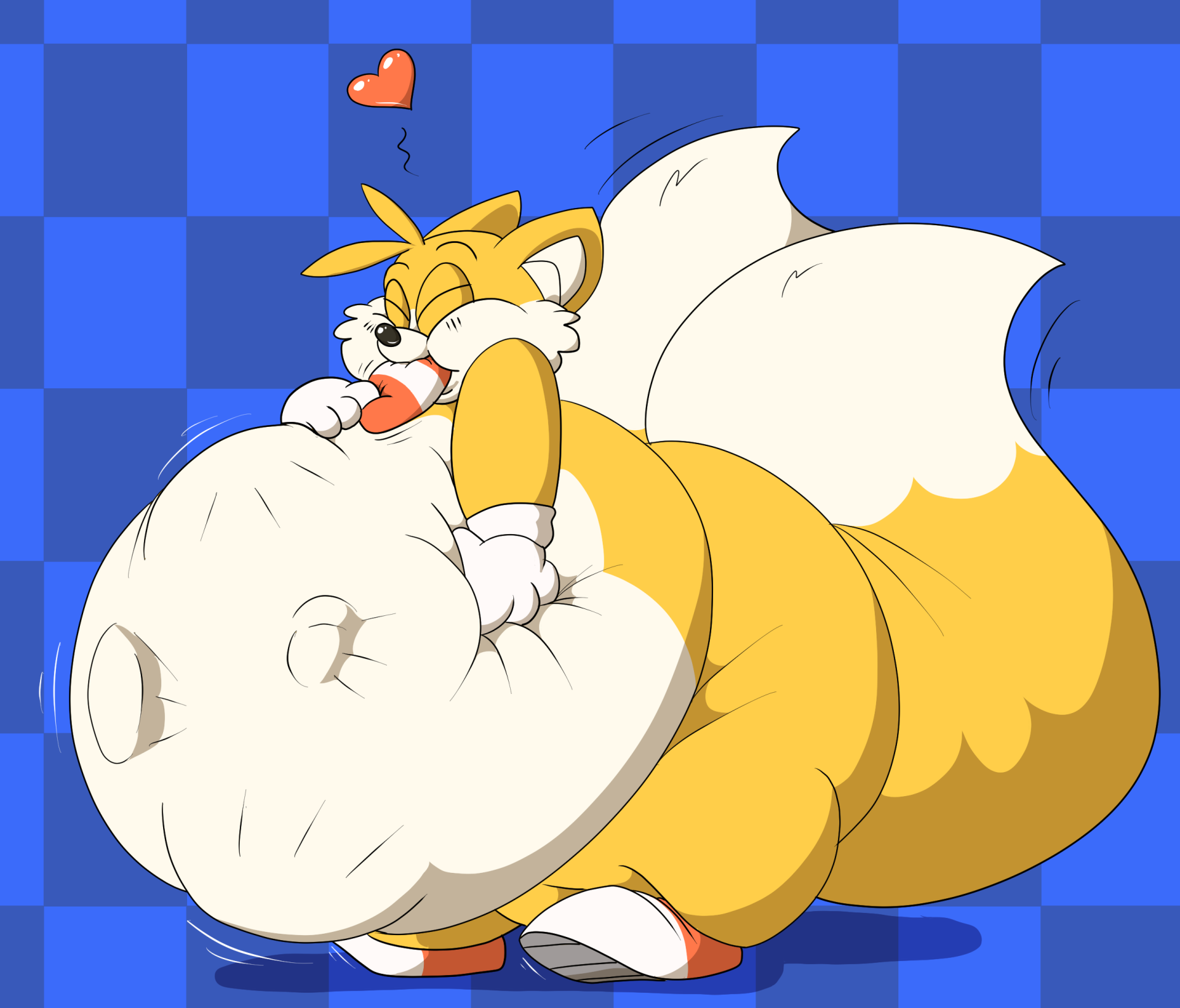 Tails Fat Weight Gain Sonic Body Building.