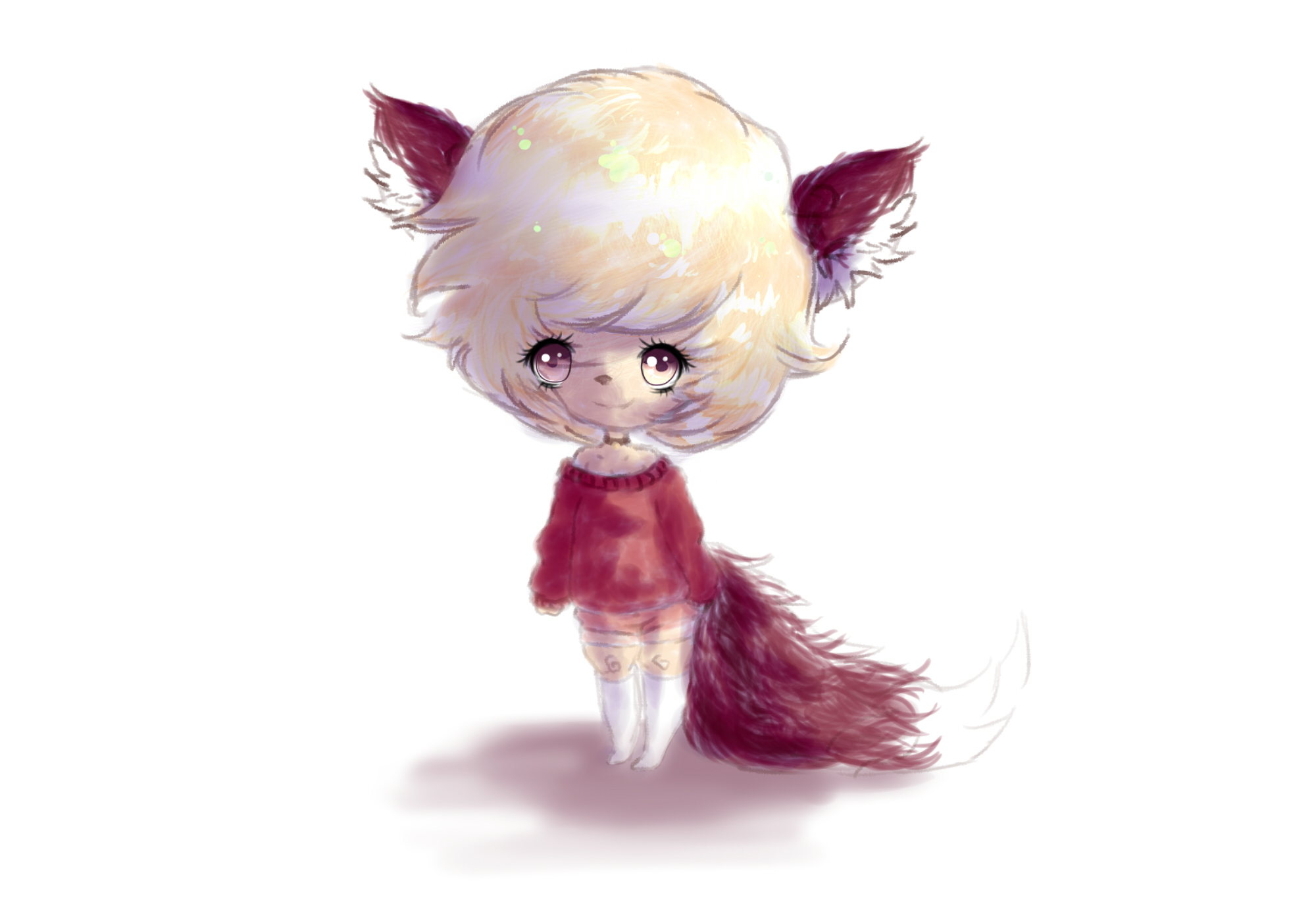 Fox Girl Chibi Weasyl