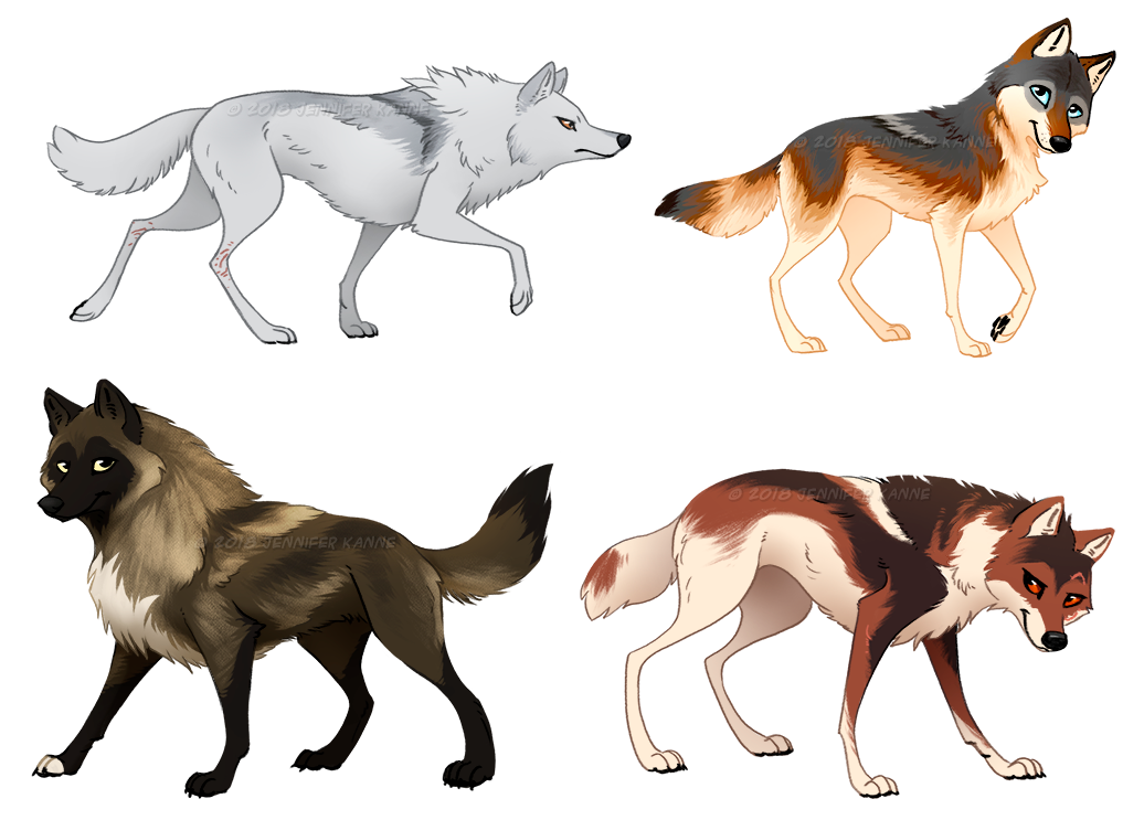 Wolf Stylized Character Refs. 