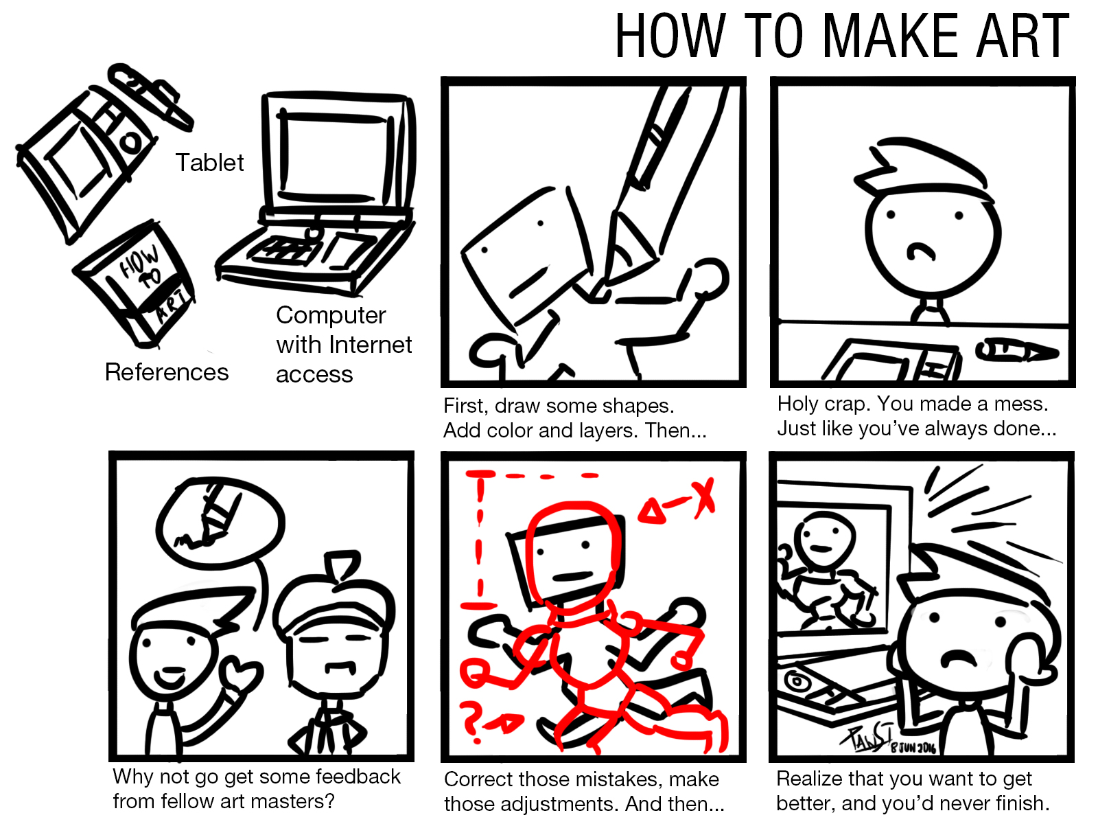 How To Make Art - COMIC MEME by. 