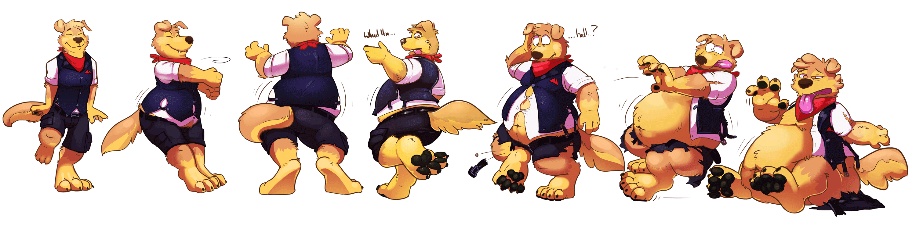 JD pup Fat-TF commission (also kinda animated!) by. 