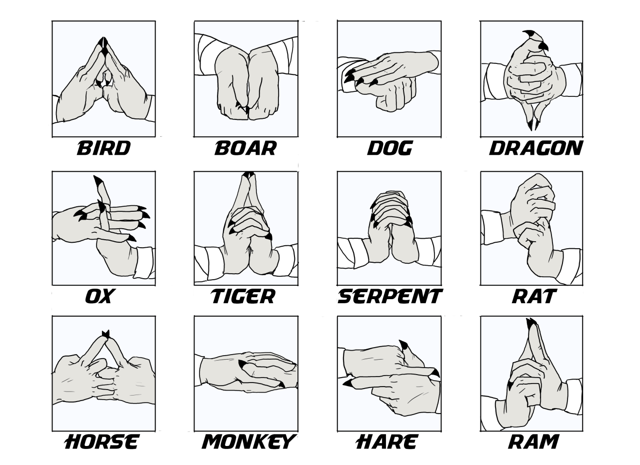 Rinji's Hand Signs. 