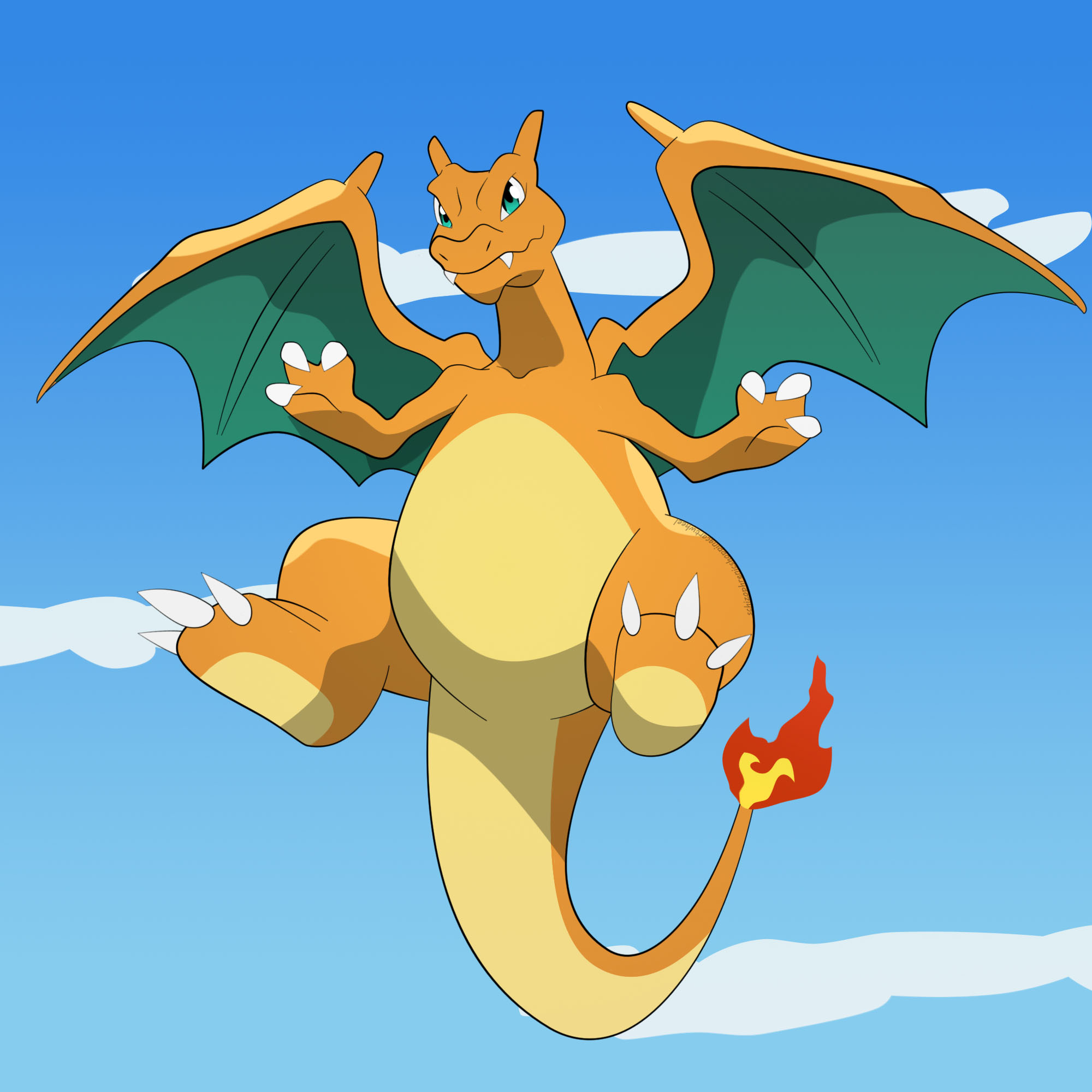 Charizard wants to play clean by. 