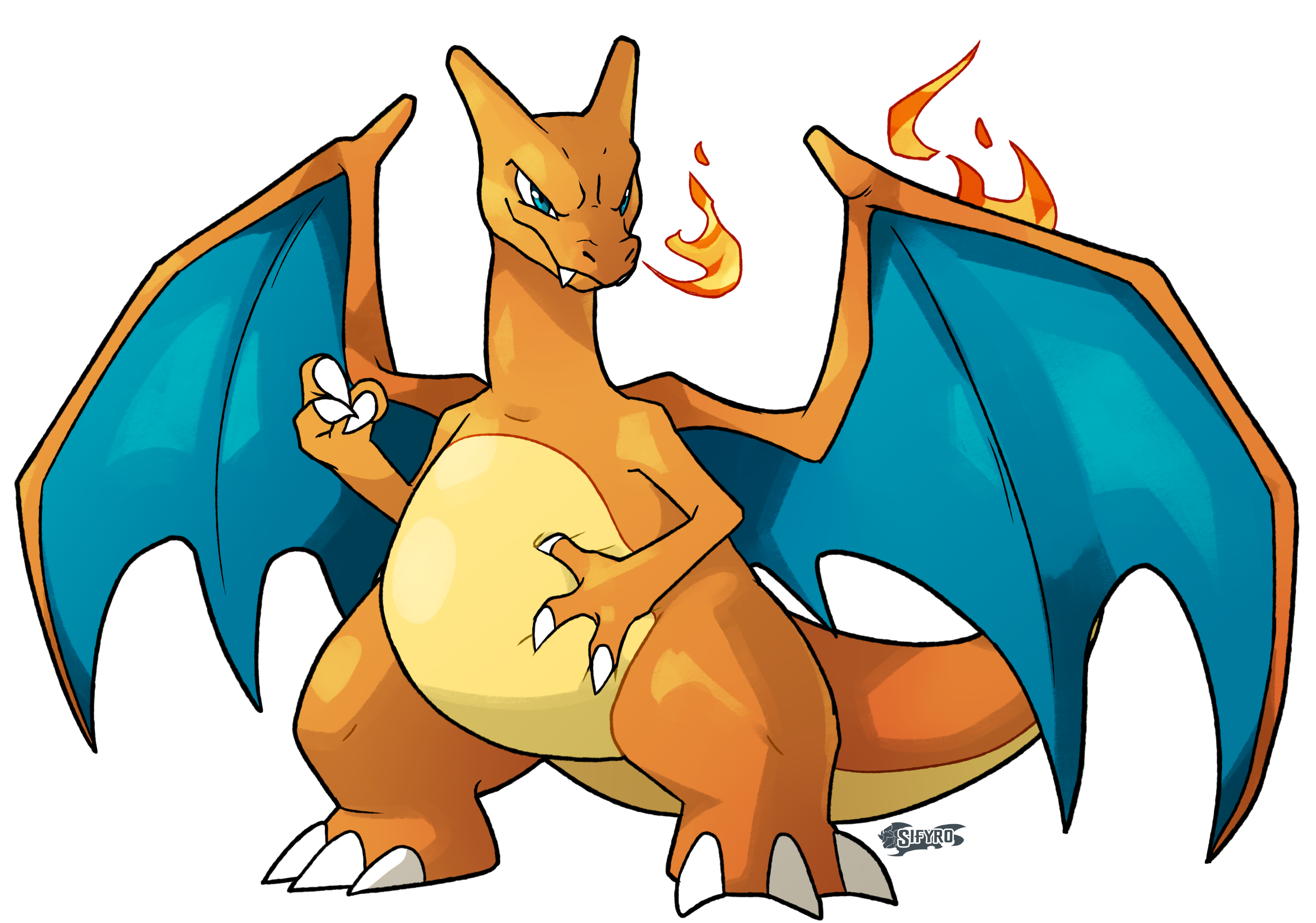 This charizard is T H I C C by. 