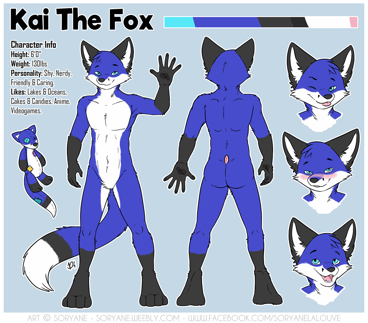 Kai The Fox - Ref Sheet. 