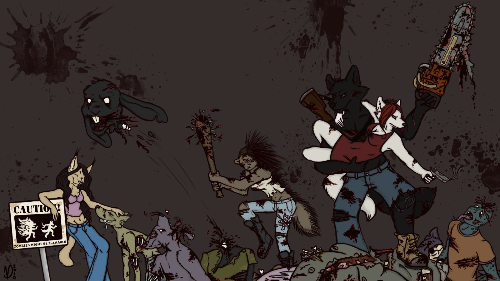 Zombie Apocalypse - Wallpaper — Weasyl